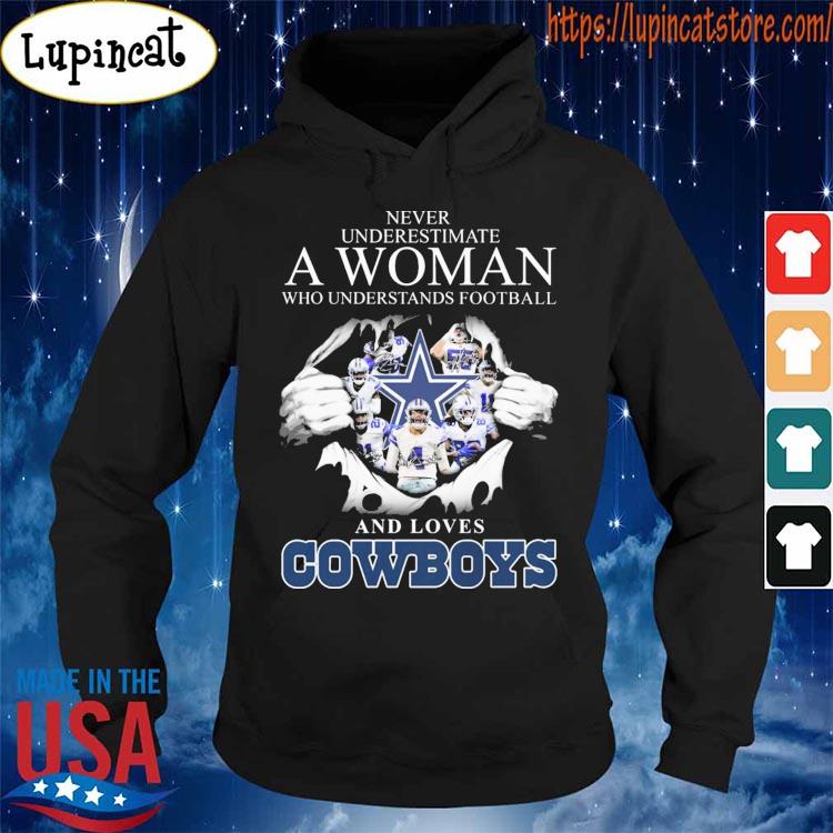 Never Underestimate a Woman Who Understands Football Loves Dallas Cowboys  Shirt, Dallas Cowbo in 2023