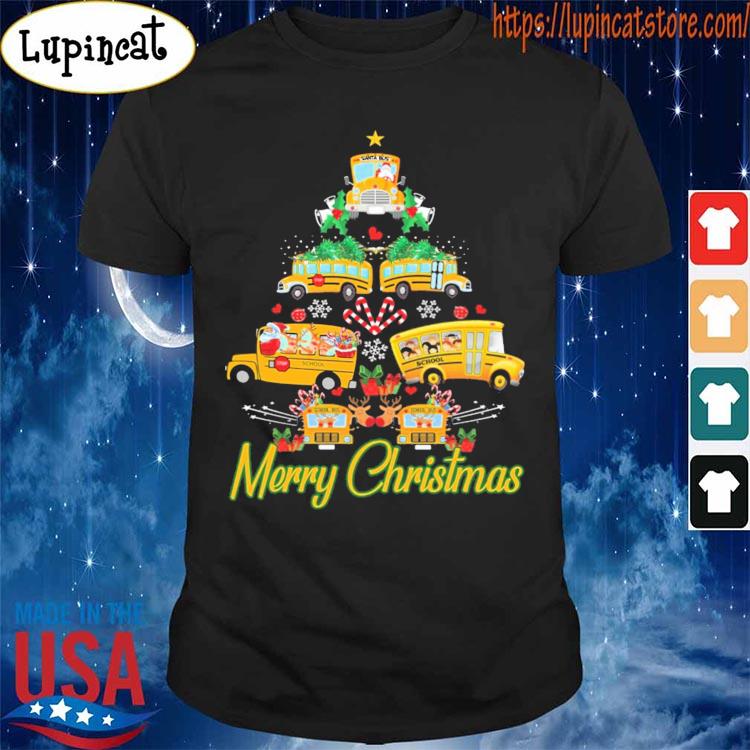 Christmas Tree School Bus Style shirt