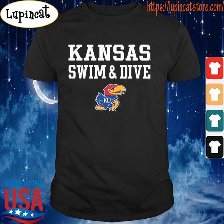 Kansas Jayhawks Swim and Dive stacked shirt