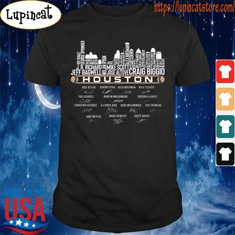 Official Houston Astros team skyline signatures shirt, hoodie, sweater,  long sleeve and tank top