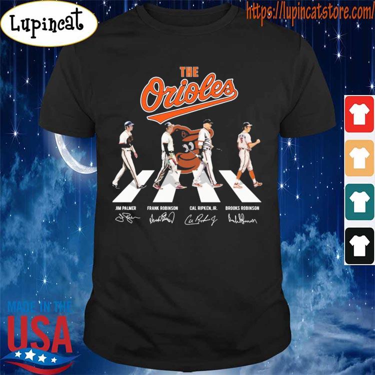 Baltimore orioles frank robinson brooks robinson cal ripken jr jim palmer  signatures shirt, hoodie, longsleeve tee, sweater