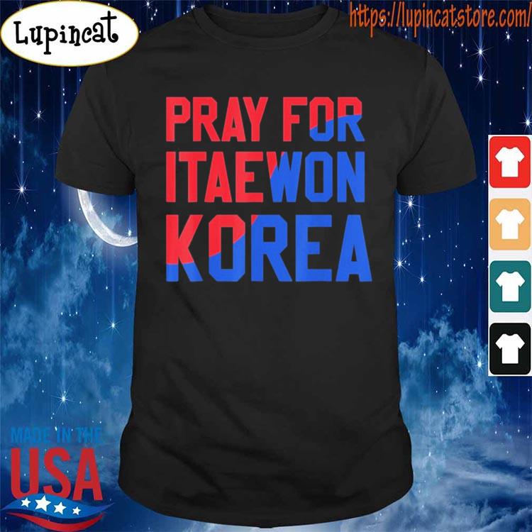 Pray For Korea Itaewon Strong Horror Halloween 2022 Flag shirt