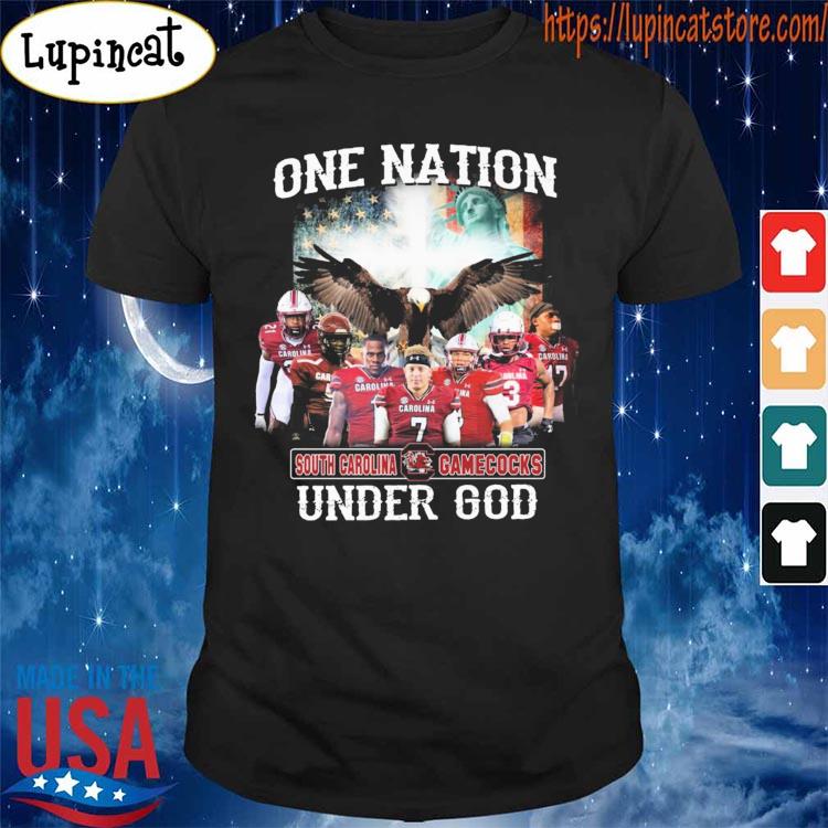 South Carolina Gamecocks one nation under god American flag shirt