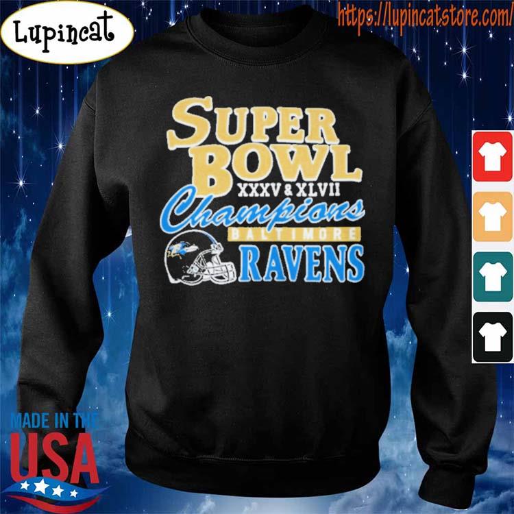 Baltimore Ravens Two Time Super Bowl Champions T-Shirt, hoodie, sweater,  long sleeve and tank top