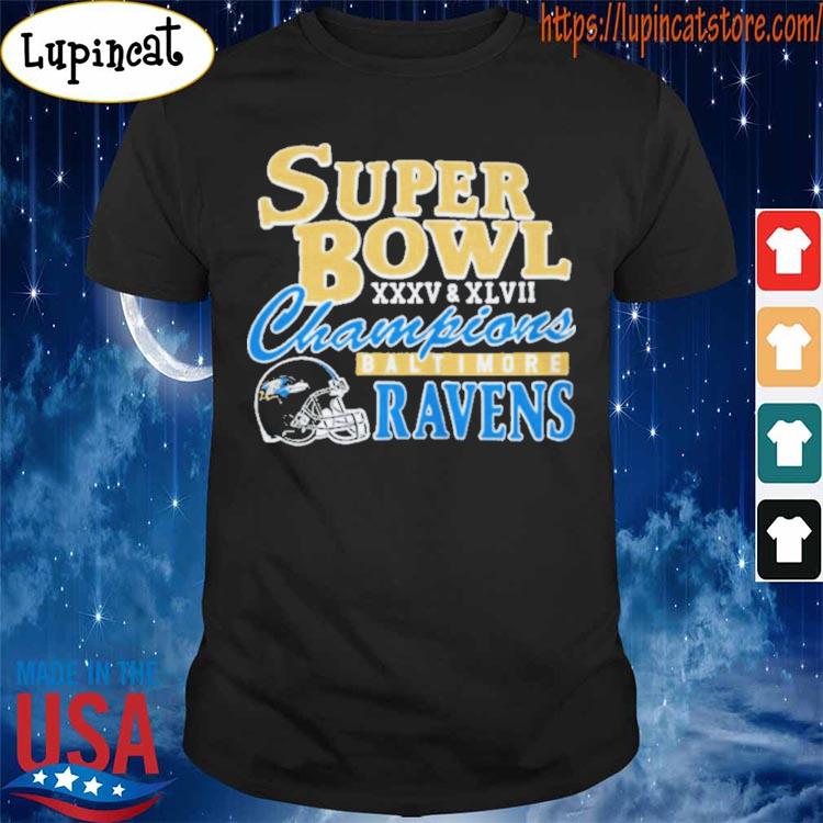 Baltimore Ravens 2 Time Super Bowl Champions shirt, hoodie, sweater, long  sleeve and tank top