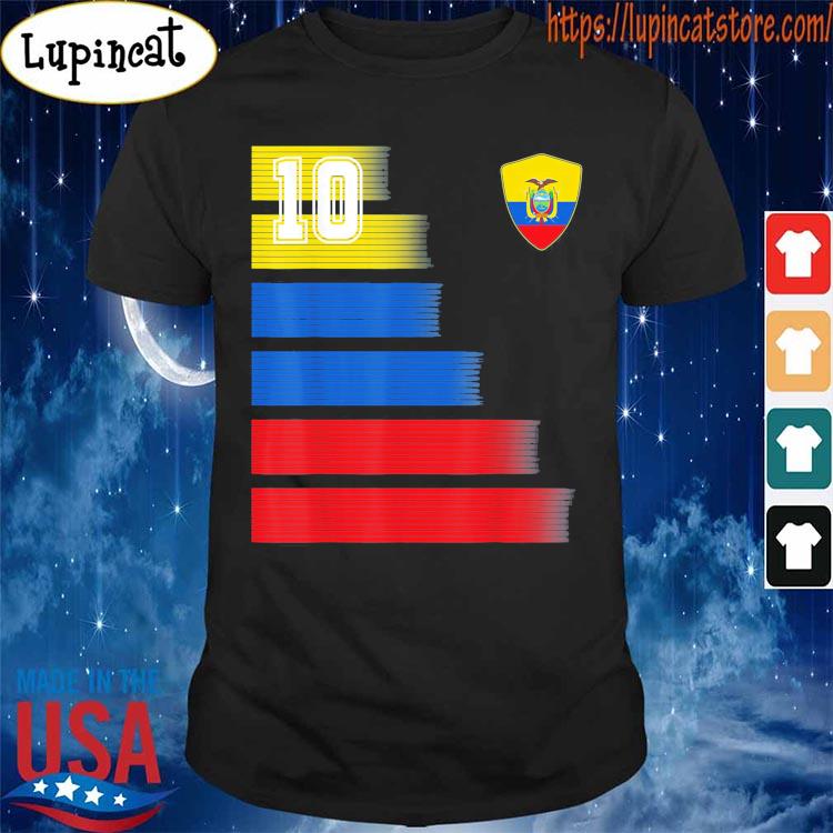 Ecuador Soccer Jersey Flag Retro 10 Ecuadorian Football T-Shirt