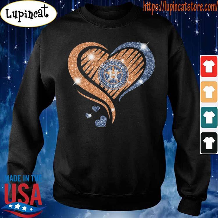 Houston Astros diamond heart shirt, hoodie, sweater and long sleeve