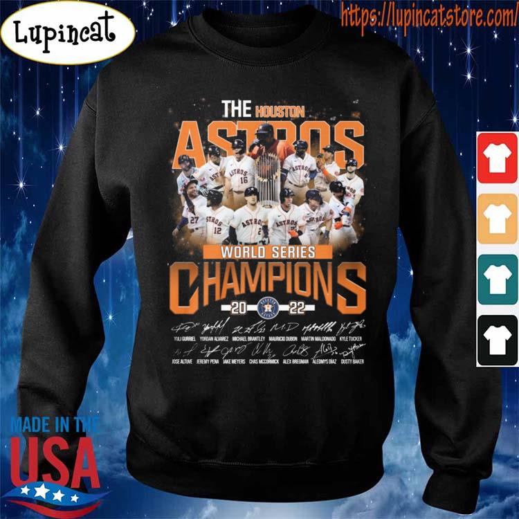 2022 World Series Champions Houston Astros Signature Trophy T-shirt,Sweater,  Hoodie, And Long Sleeved, Ladies, Tank Top