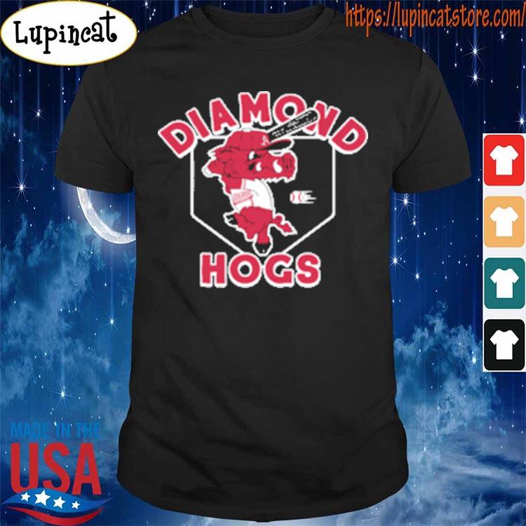 Arkansas Diamond Hogs Vintage Black T-Shirt