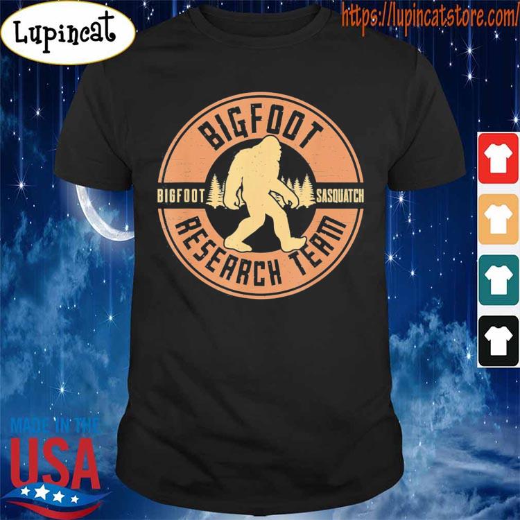 Bigfoot Research Team Retro Vintage Sasquatch T-Shirt