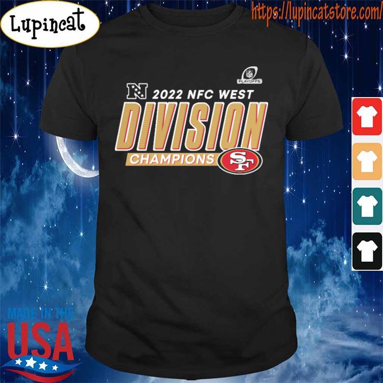 Fanatics Branded Nfc West Division Champions Scarlet San Francisco 49ers 2022 T-shirt