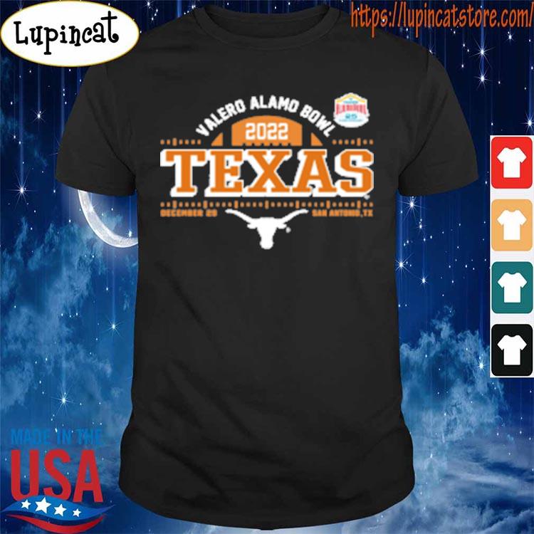 NCAA 2022 Texas Longhorns Burnt Valero Alamo Bowl Bound T-Shirt