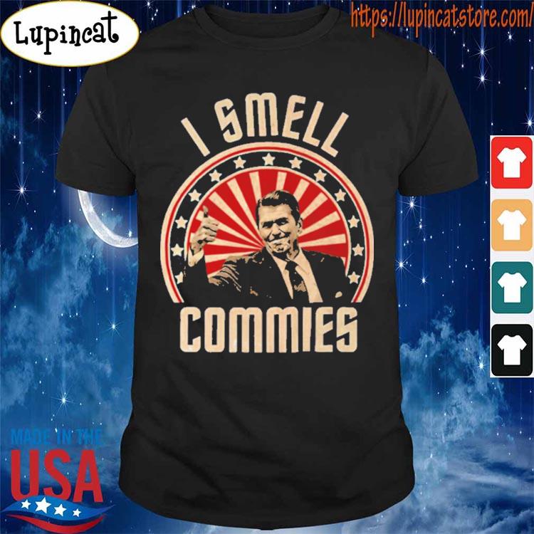 Ronald Reagan I Smell Commies Funny Political Humor shirt