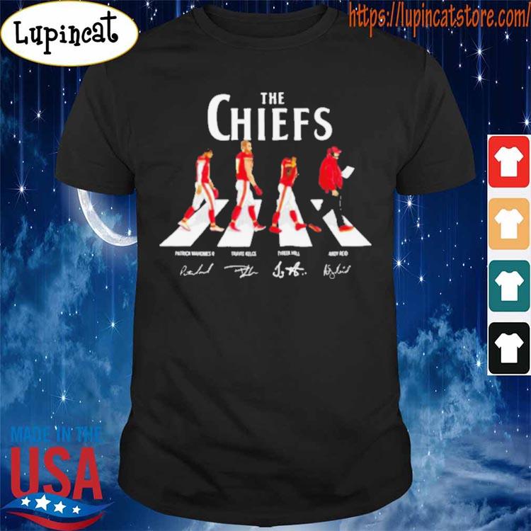 Official Kansas City Chiefs team abbey road signatures shirt, hoodie,  sweater, long sleeve and tank top