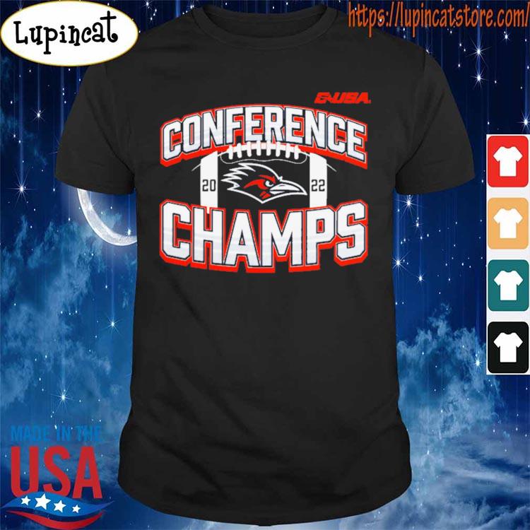 UTSA Roadrunners Fanatics Branded 2022 C-USA Football Conference Champions Icon Bold T-Shirt
