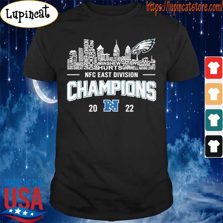 Awesome philadelphia Eagles City Skyline, Eagles 2022 Nfc East Division Champions Shirt