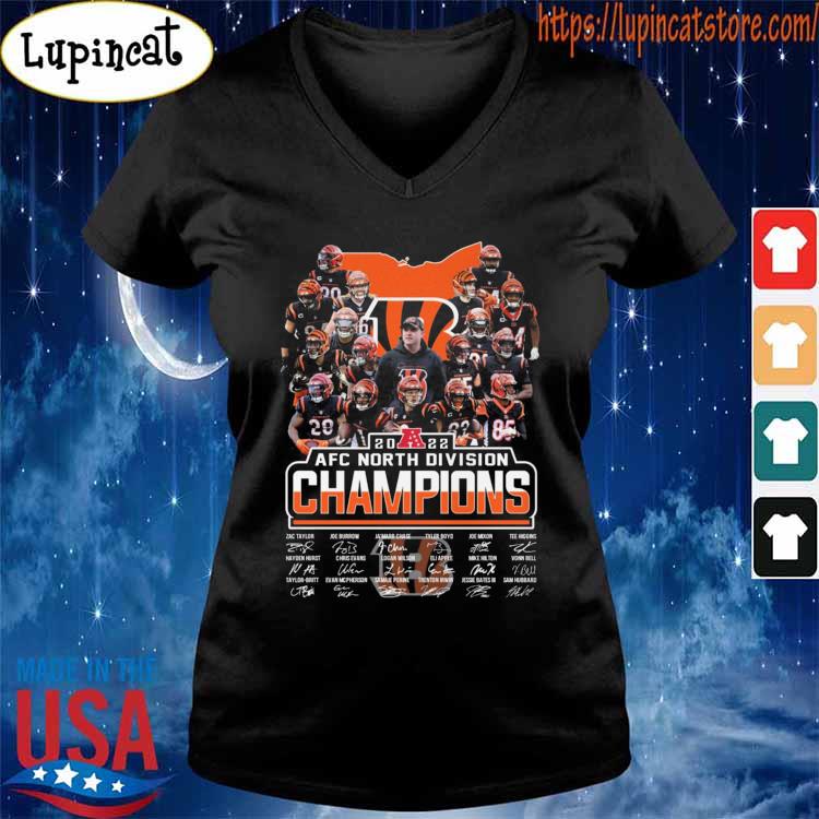 Official Cincinnati Bengals Afc North Champions Go Bengals Go Signatures  Shirt, hoodie, sweater, long sleeve and tank top