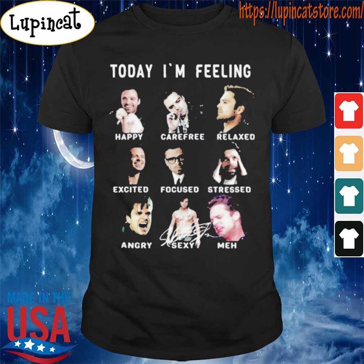 Sebastian Stan Funny Feelings Bucky Barnes Marvel shirt
