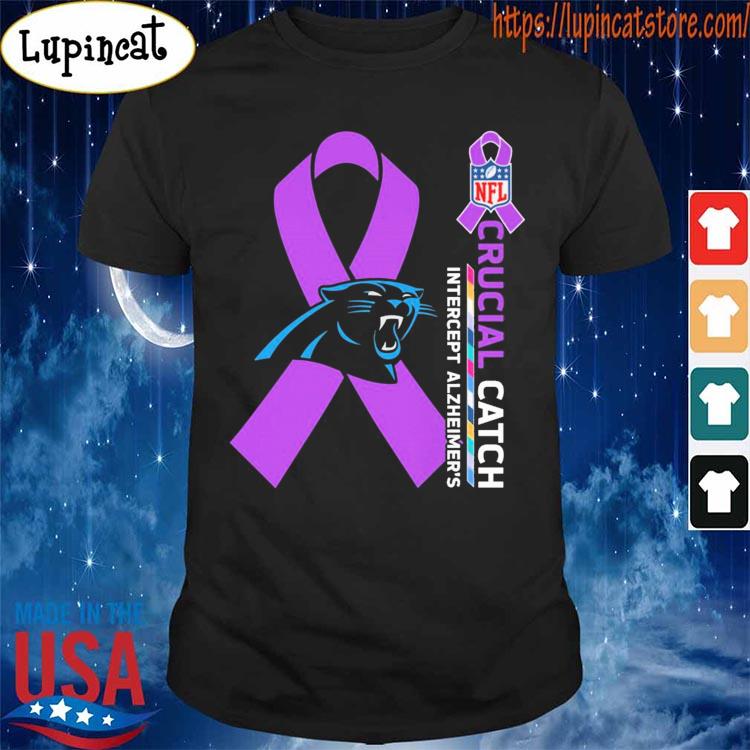 Carolina Panthers NFL Crucial Catch Intercept Alzheimer's shirt, hoodie,  sweater, long sleeve and tank top