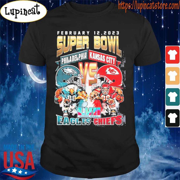 February 12 2023 Super Bowl Championship Philadelphia Eagles Vs Kansas City Chiefs Shirt